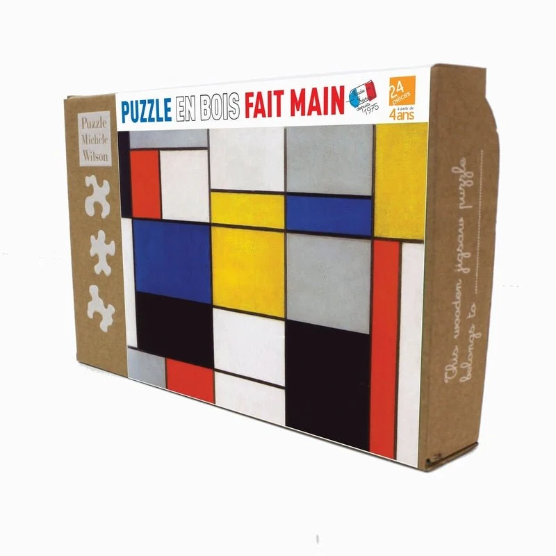 Puzzle Michèle Wilson - 24 pièces - Composition 123 - MONDRIAN