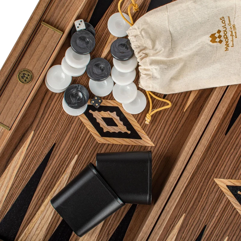 Backgammon en noyer - Naturel