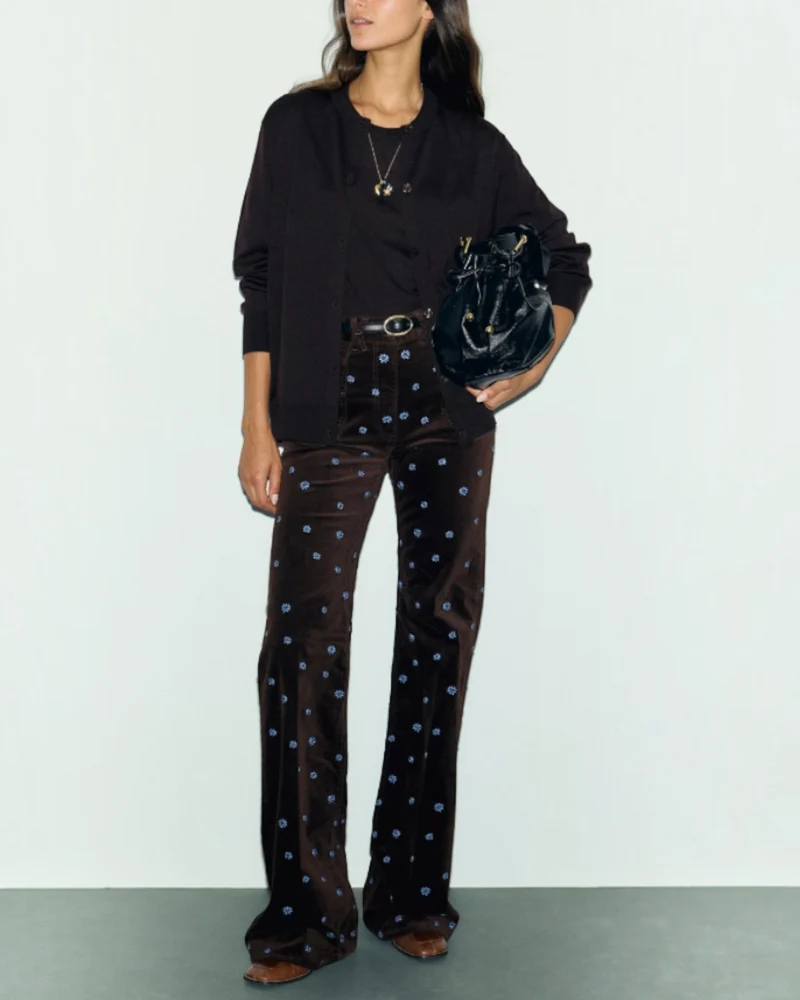 Gerard Darel - Gilet En Laine Fine Rene - Marron