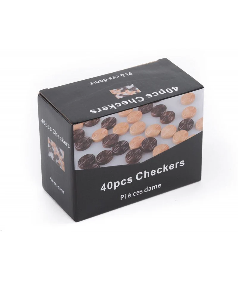 Pions de Dames / Backgammon en bois mouluré - 32 mm