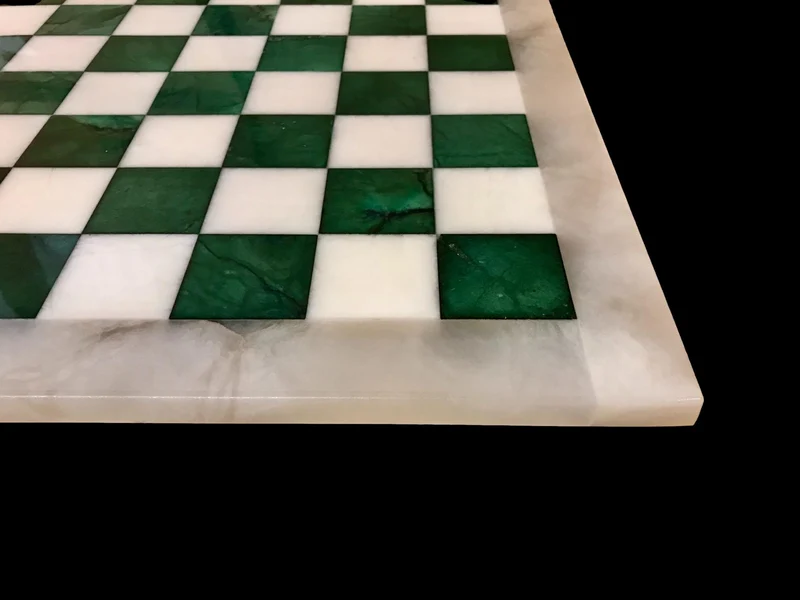 Ensemble jeu d'échecs en albâtre - Vert - Scali