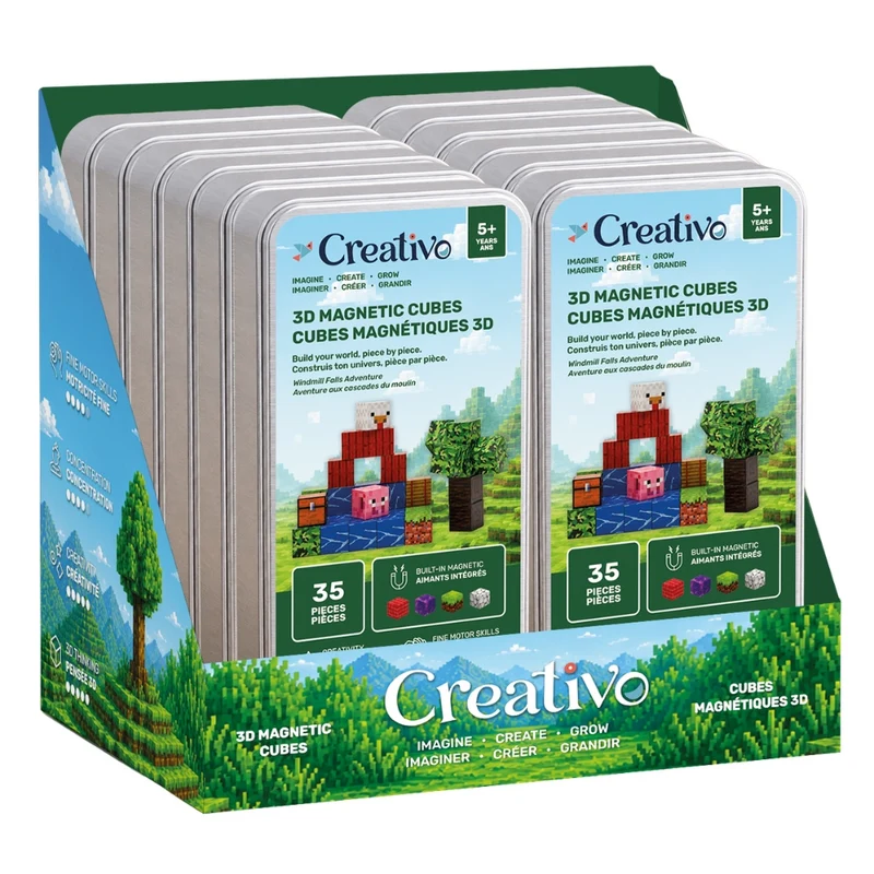 Cubes 3D magnétiques de voyage - À la ferme