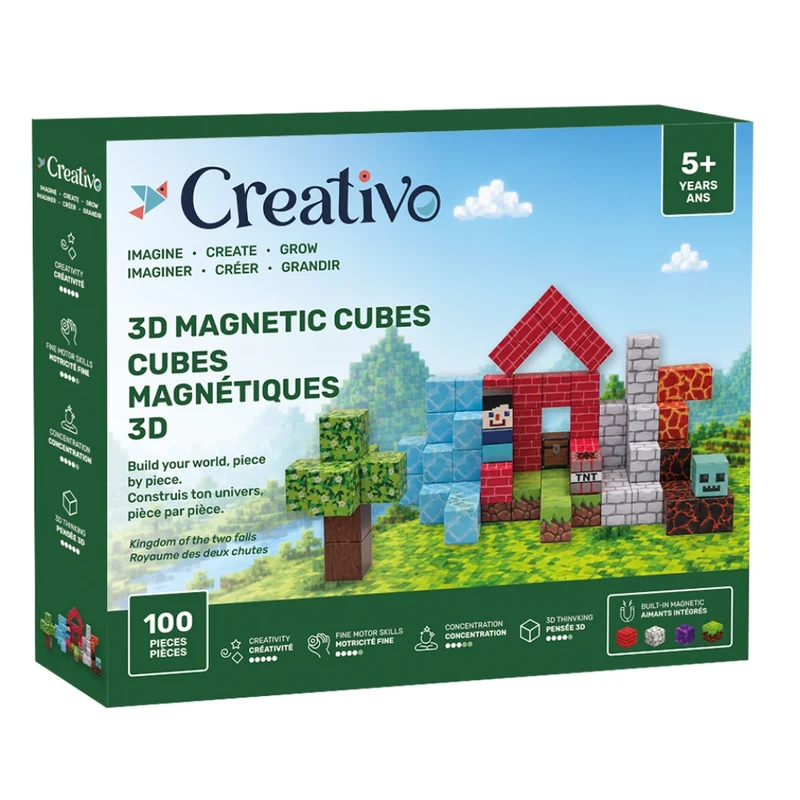 Cubes 3D magnétiques - Royaume des deux chutes