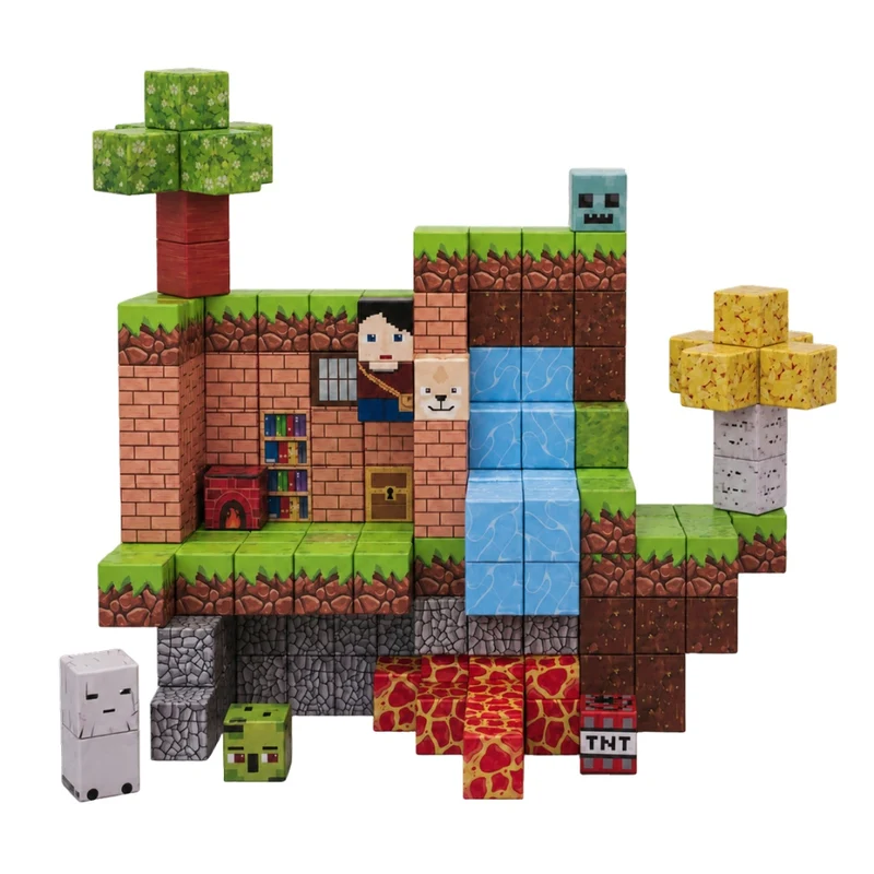 Cubes magnétiques 3D- Aventure au repaire cascade