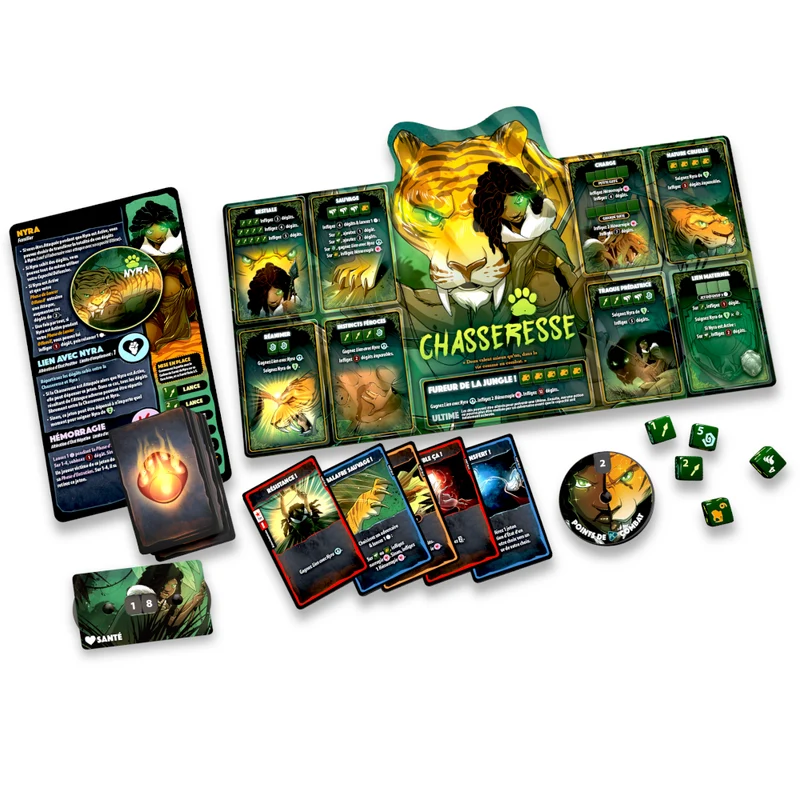 Dice Throne S2 Tacticien vs Chasseresse