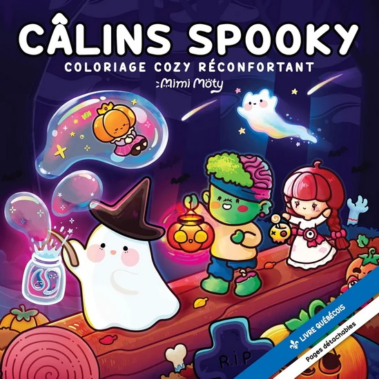 Câlins spooky-coloriage cozy réconfortant
