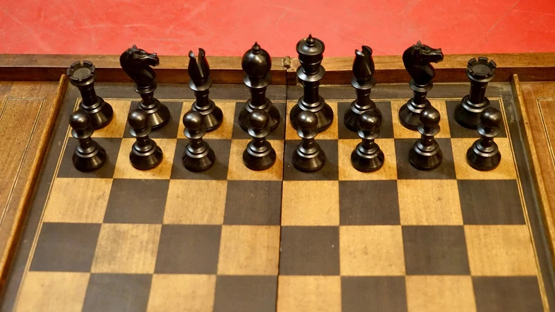 Collection - Ensemble Jeu d'échecs ancien Northern Upright