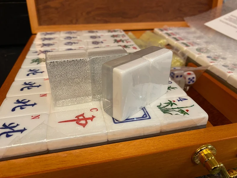 Mah-Jong - Coffret bois luxe - Tuiles Compétition