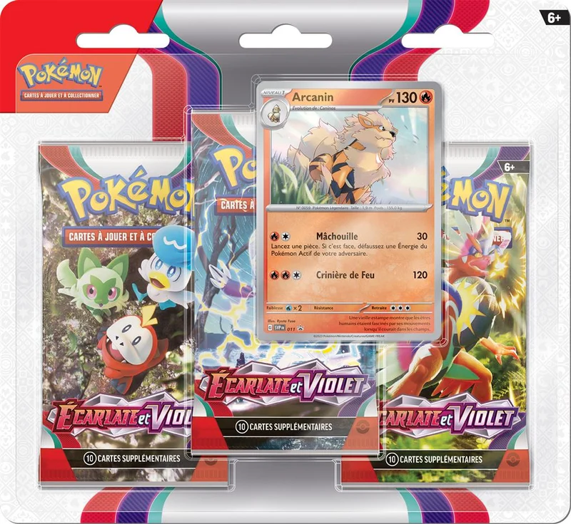 Pokemon Ecarlate et Violet Tripack EV01