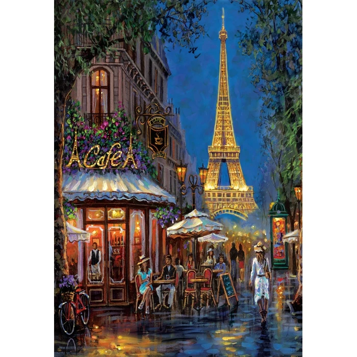 Night At The Eiffel Café- - 500 pièces