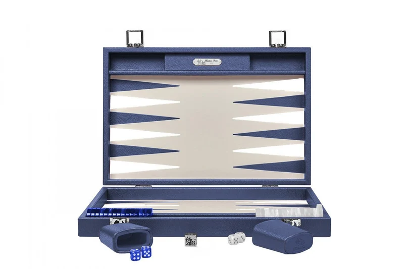 Backgammon Hector Saxe - Buffle Bleu de France - Grand