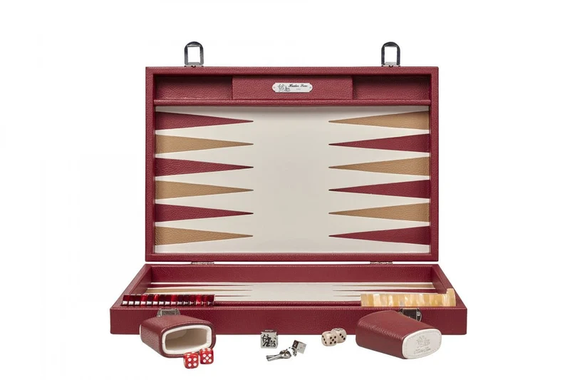 Backgammon Hector Saxe - Buffle Bordeaux - Grand