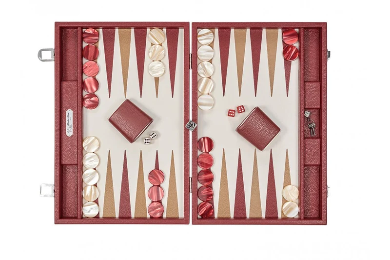 Backgammon Hector Saxe - Buffle Bordeaux - Grand