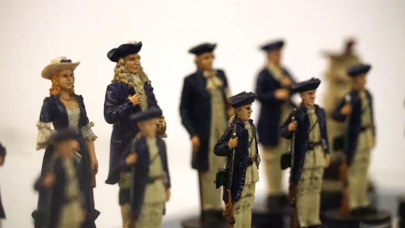 Ensemble pirates contre la marine - Laqué bleu