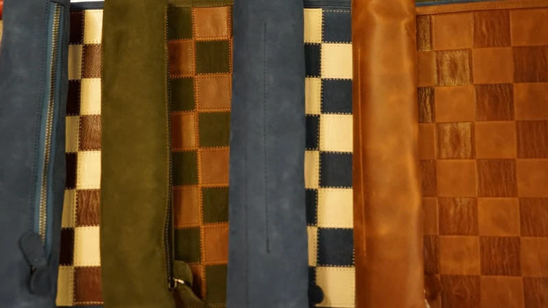 Ensemble jeu d'échecs en cuir - magnétique - Marron - mélia games