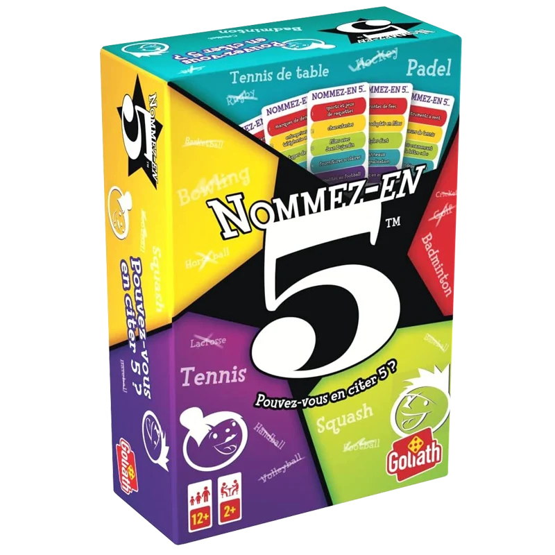 Nommez en 5