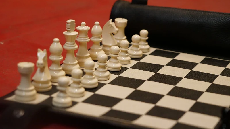 Ensemble jeu d'échecs en cuir - laqué - Noir - mélia games