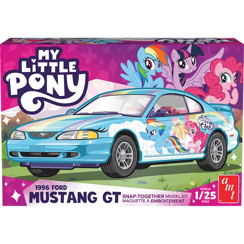 Modèle à coller 96 mustang my little pony 1/25