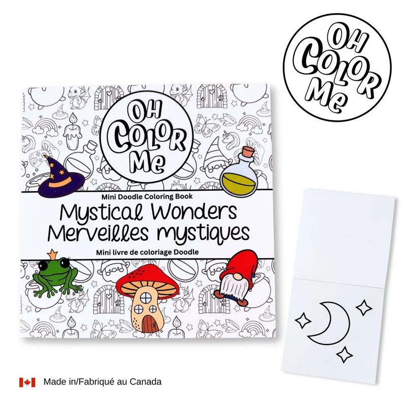 Mini livre de coloriage Merveilles mystiques
