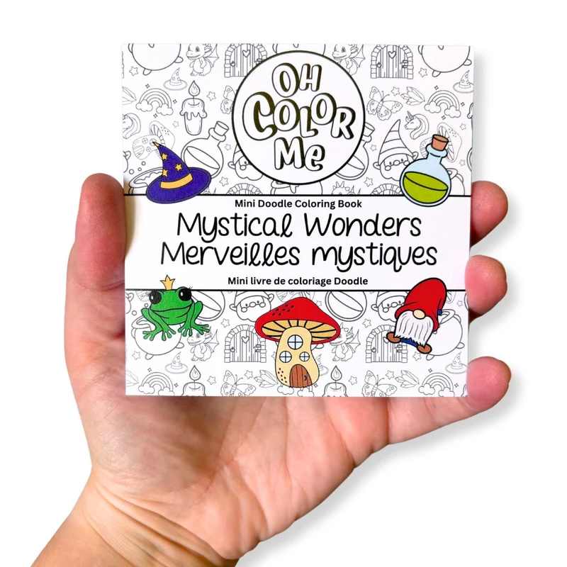 Mini livre de coloriage Merveilles mystiques