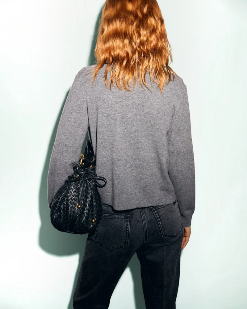 Gerard Darel - Gilet En Laine À Losanges Rely - Gris