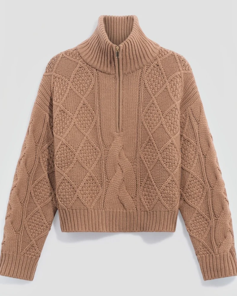 Gerard Darel - Pull Camionneur À Torsades En Laine Roxy - Beige