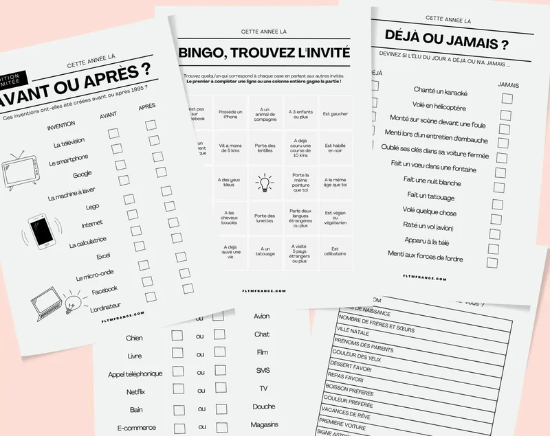 Jeu anniversaire 90 ans à imprimer : 90 jeux fun pour une soirée inoubliable