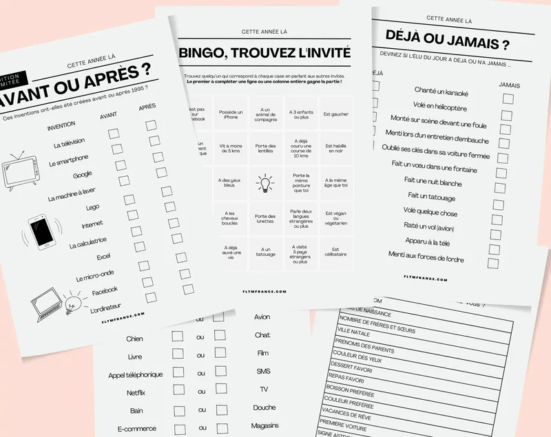 Jeu anniversaire 80 ans à imprimer : 10 jeux fun pour une soirée inoubliable