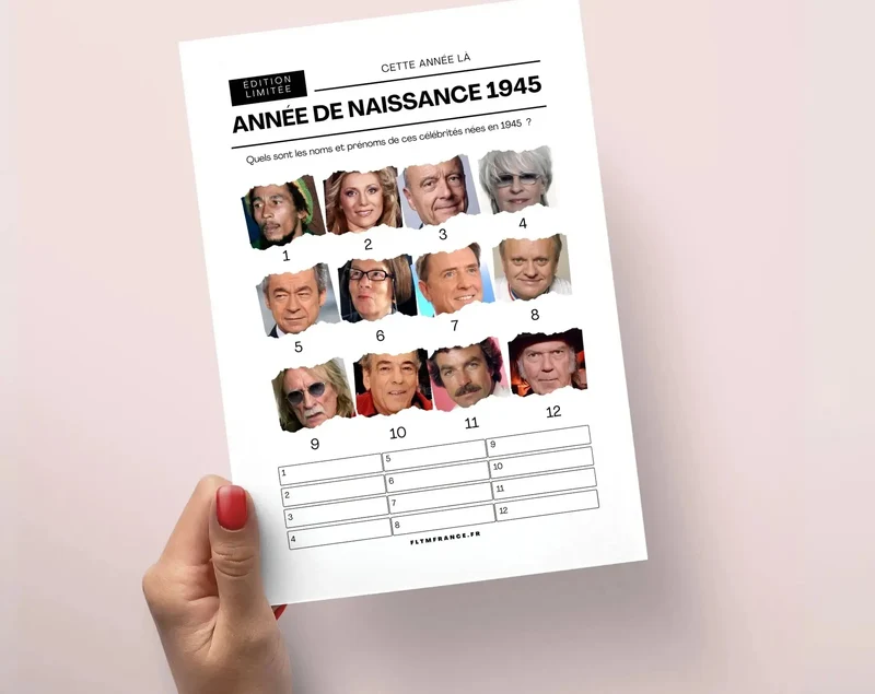 Jeu anniversaire 80 ans à imprimer : 10 jeux fun pour une soirée inoubliable