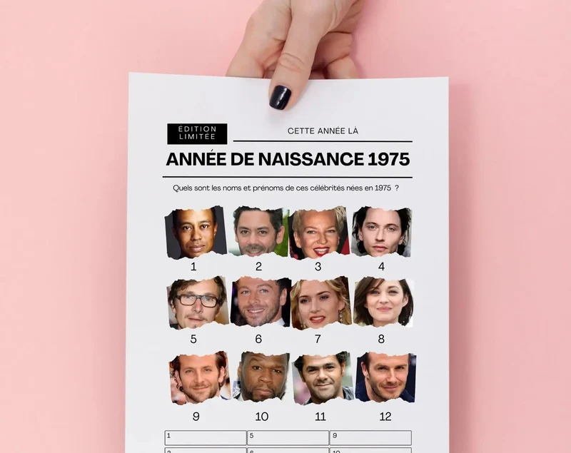 Jeu anniversaire 50 ans à imprimer : 10 jeux fun pour une soirée inoubliable