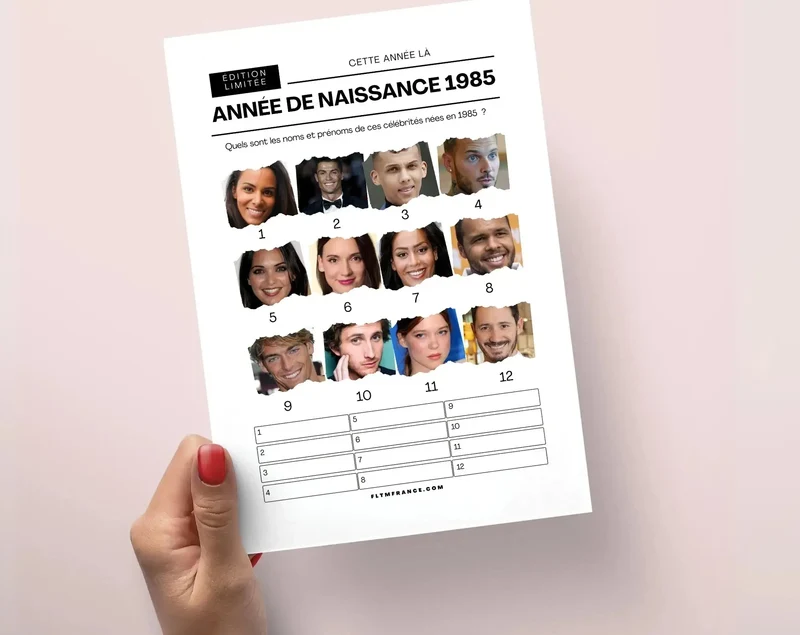 Jeu anniversaire 40 ans à imprimer : 10 jeux fun pour une soirée inoubliable