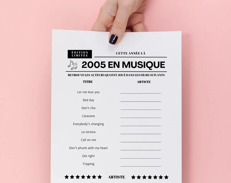 Jeu anniversaire 20 ans à imprimer : 10 jeux fun pour une soirée inoubliable