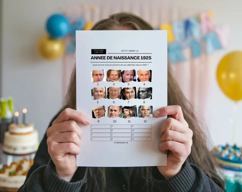 Jeu anniversaire 100 ans à imprimer : 10 jeux fun pour une soirée inoubliable