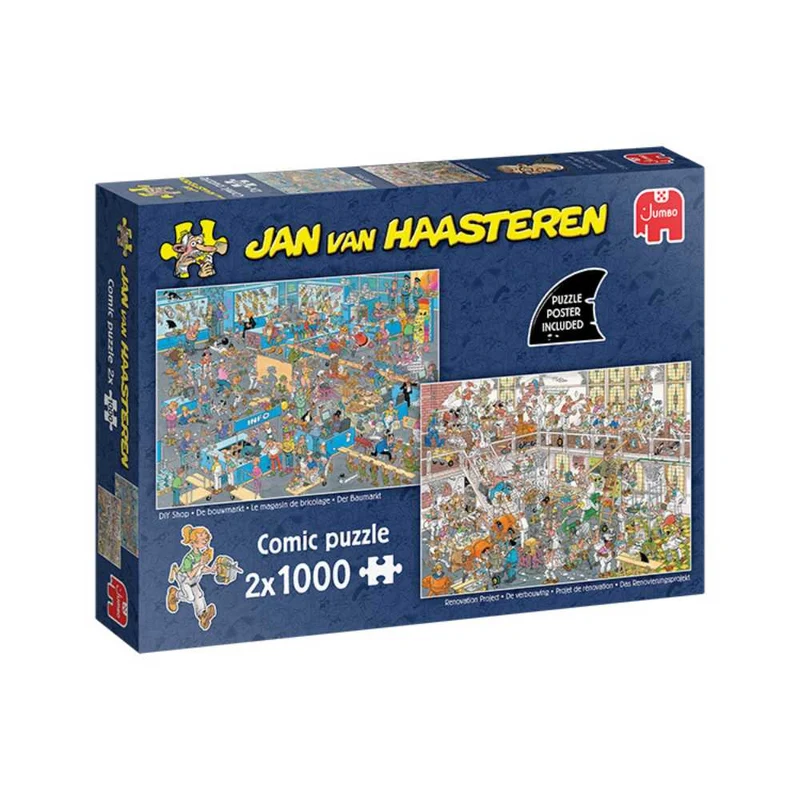 Jan van Haasteren: Magasin de brico & Projet de rénovation (2x1000 pcs)