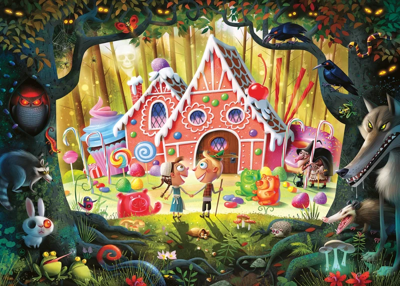 Hansel et Gretel Casse-tête de 1000 pièces