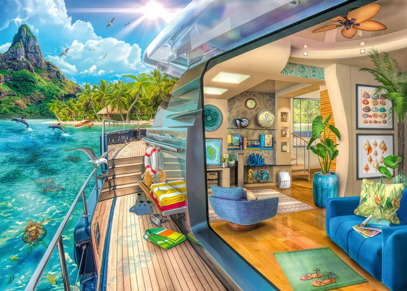 Cap sur une île tropicale Casse-tête de 1000 pcs