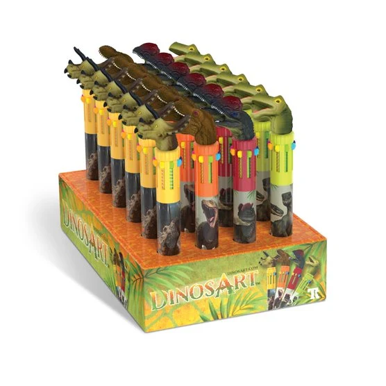 DinosArt Stylo-bille à 10 couleur