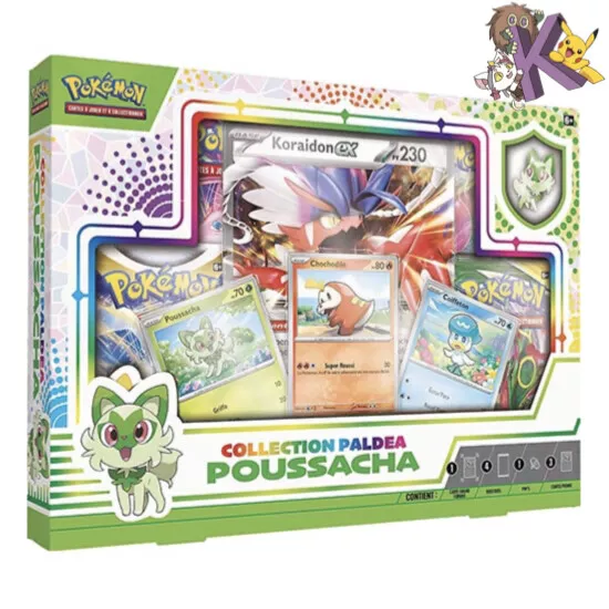 Pokemon coffret collection Paldea Pin's Poussacha