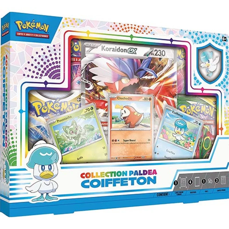 Pokemon coffret collection Paldea Pin's Coiffeton