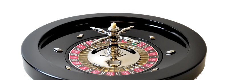 Roulette en Bois - Laquée Noir - 45 cm