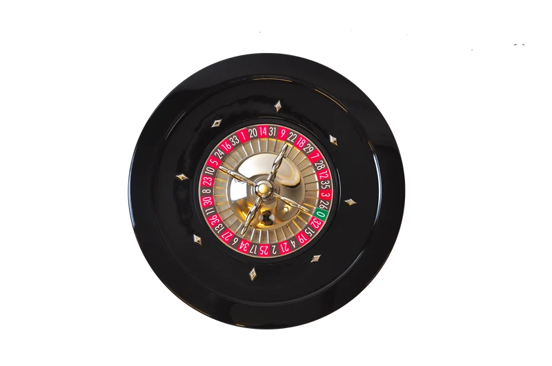 Roulette en Bois - Laquée Noir - 45 cm