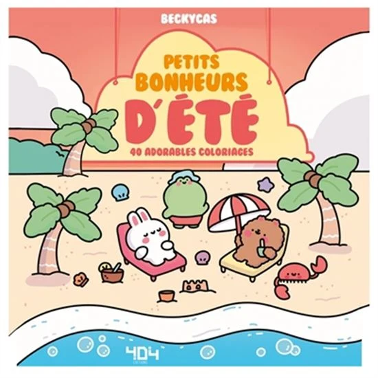 Petits bonheurs d'été : 40 adorables coloriages