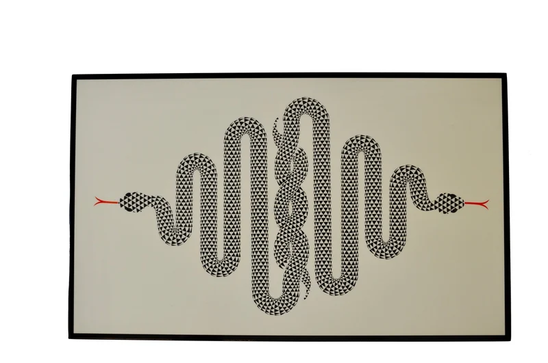 Coffret bridge luxe en bois laqué - Serpent