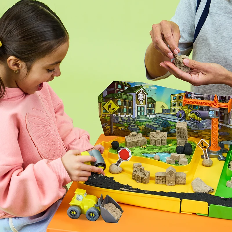 Kinetic Sand - Coffret mallette de construction