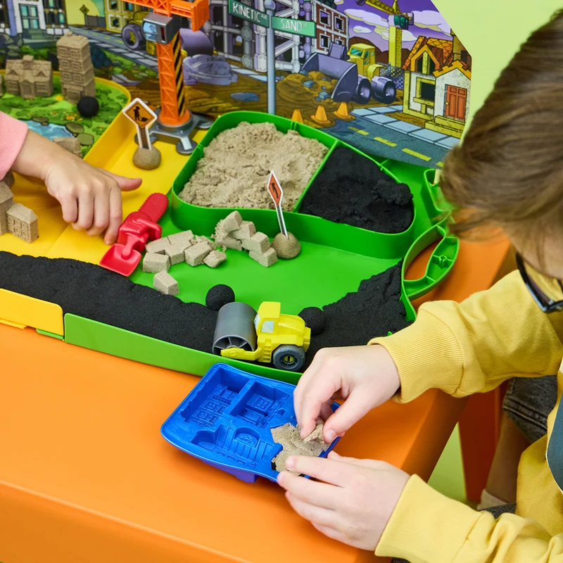 Kinetic Sand - Coffret mallette de construction