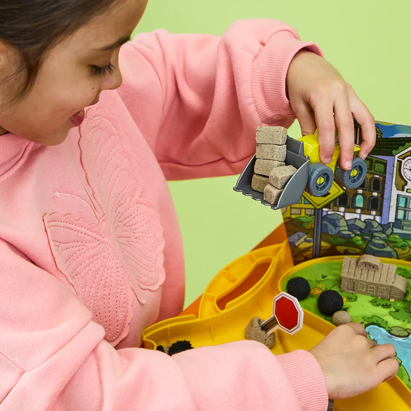 Kinetic Sand - Coffret mallette de construction