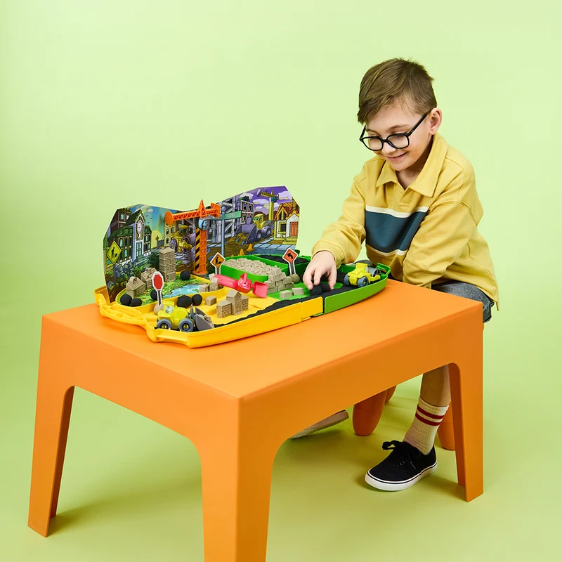 Kinetic Sand - Coffret mallette de construction