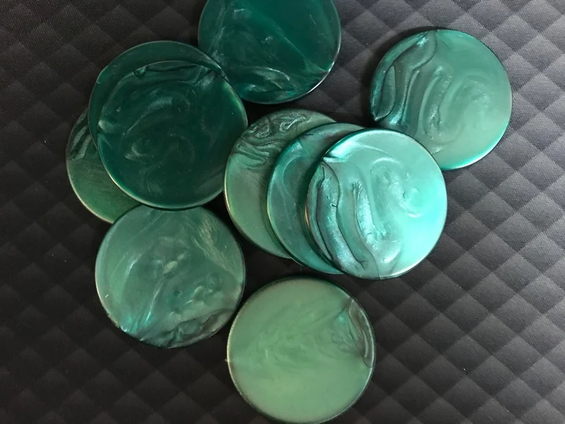 Jetons de 421 marbrés - Vert - par 25