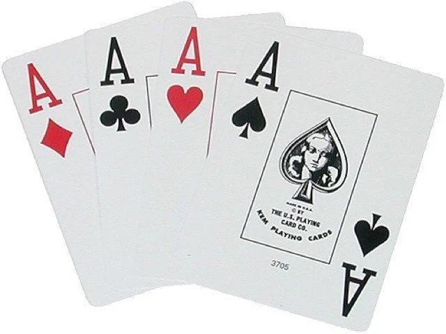 Kem double poker - index Jumbo - Black / Gold