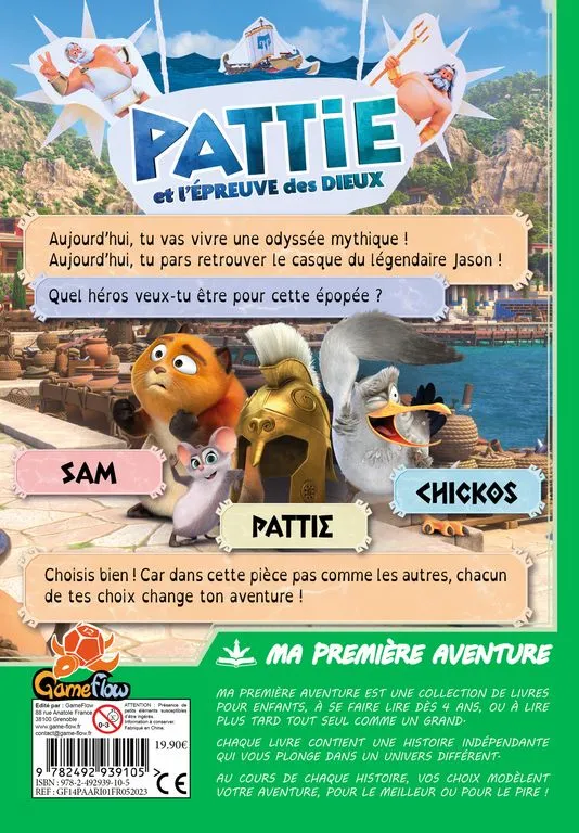 Ma première aventure : Pattie et l'épreuve des dieux